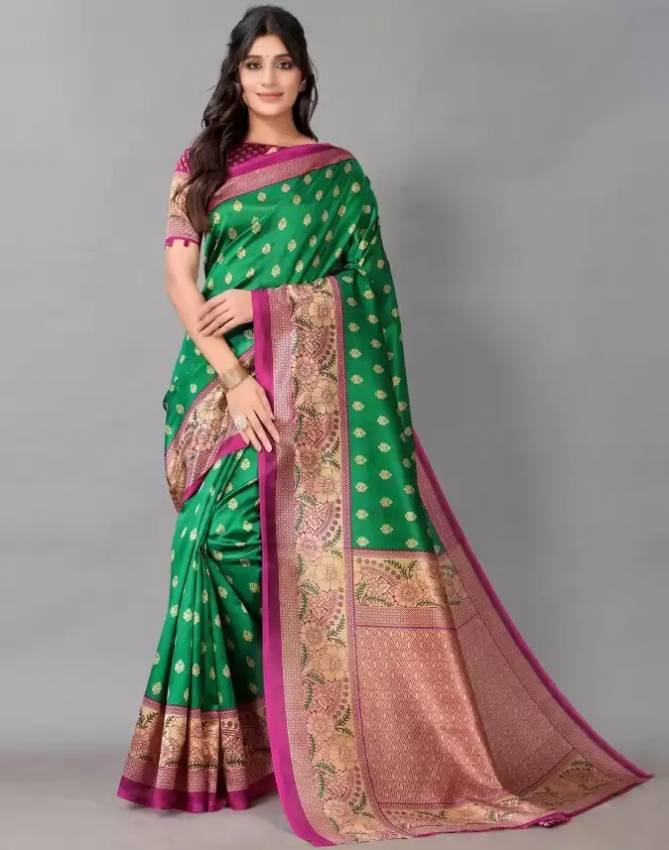 Satrani 01 New Fancy Wear Bhagalpuri Silk Designer Saree Collection